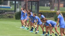 Jugadoras del América durante un entrenamiento