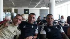 Integrantes del Celta, en aeropuerto
