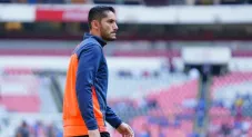 Jesús Corona previo a un partido de Cruz Azul