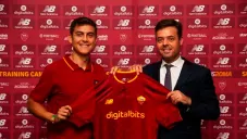 Paulo Dybala, en presentación con la Roma