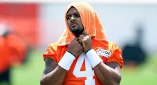 Deshaun Watson entrenando con los Browns