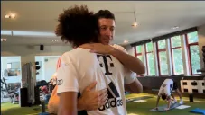 Lewy se despide de Leroy Sané