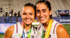 Sheilla Silva y Ana Rojano tras ganar el oro en los World Games