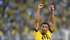 Jude Bellingham en festejo con Borussia Dortmund