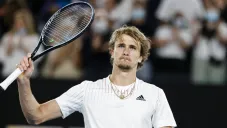 Zverev en un juego de la ATP