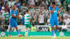 Jugadores celestes, tristes tras goleada