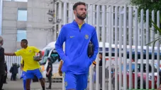 Miguel Layún previo a un partido de América