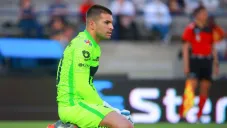 El arquero auriazul durante un juego con los Pumas