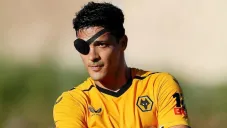 Raúl Jiménez celebrando un gol con Wolves