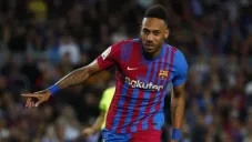 Aubameyang en festejo de gol