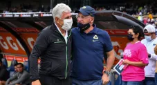 Andrés Lillini y Tuca Ferretti previo un partido