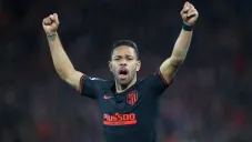 Renan Lodi en un partido de Atlético de Madrid