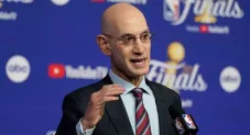 Adam Silver, comisionado de la NBA, en conferencia de prensa