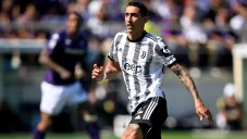 Ángel Di María en acción con la Juventus