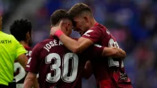 José Ángel Carmona en festejo de gol