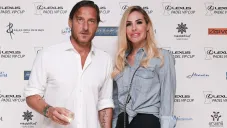 Totti y Blasi en un evento