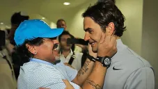 Roger Federer y Maradona
