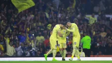 América en celebración de gol