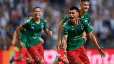 Rayados en festejo de gol