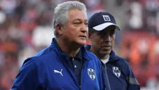 Vucetich en un partido con Monterrey