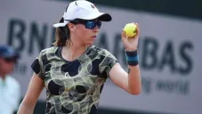 La tenista en Roland Garros