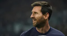 Lionel Messi en un partido con el PSG
