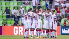 Selección de Qatar previo a un partido