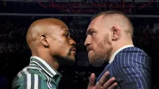 Floyd Mayweather y Conor McGregor en 2017