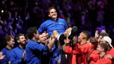 Roger Federer al término de la Laver Cup