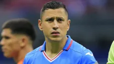 Cata Domínguez en un partido de Cruz Azul