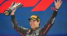 Checo Pérez tras ganar el GP de Singapur