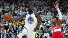 Draymond Green durante un partido con Golden State