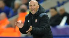 Jorge Sampaoli durante el partido contra Leicester