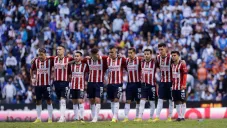 Jugadores de Chivas durante una tanda de penaltis