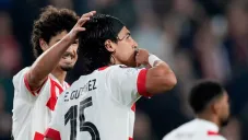 Guti en festejo de gol