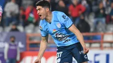 Nico Ibáñez celebra con Pachuca