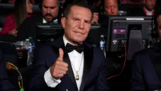 Julio César Chávez en una pelea de box