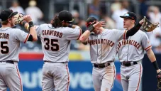 Los Giants de San Francisco en festejo