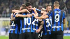 Inter festejando el triunfo