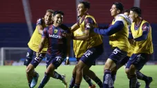 Jugadores de Atlante, en festejo de gol