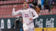 Funes Mori celebra su gol ante Irak