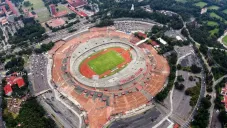 Estadio Olímpico Universitario desde las alturas