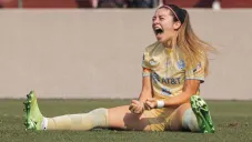 Katty Martínez estuvo en partido de Argentina