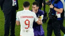 Lewandowski y Messi en Qatar