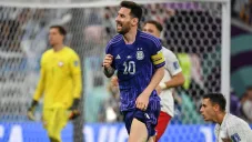 Messi con Argentina vs Polonia en Qatar 2022