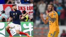 Olivier Giroud y André-Pierre Gignac