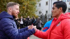 Iker Muniain y Jesús Sánchez