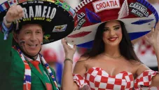 Los dos fanáticos fueron captados juntos