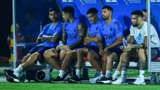Kun Agüero estuvo presente en el entrenamiento