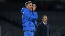 Fernando Ortiz durante un partido con América